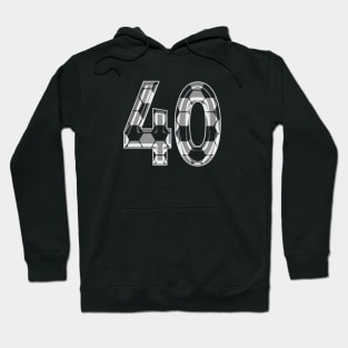 Soccer Number 40 Soccer Jersey #40 Soccer Mom Player Fan Hoodie